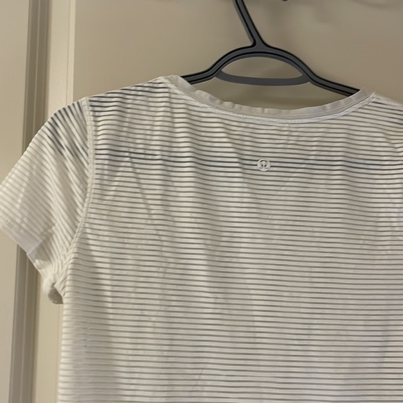 Lululemon see through white sports top - Picture 2 of 5